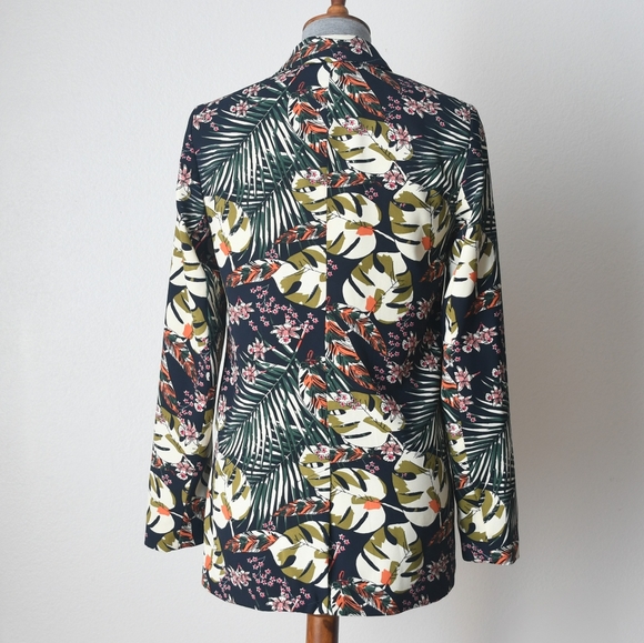 Cynthia Rowley Tropical Oversized Blazer Size XS - Picture 3 of 7
